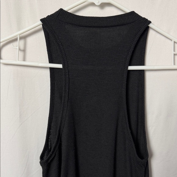 Free People Black Ribbed Tank Top Size Small Petite - Picture 6 of 7